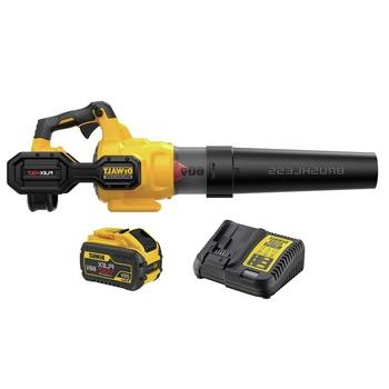 手持式鼓风机| Dewalt DCBL772X1 60V MAX FLEXVOLT无刷锂离子无绳手持式轴向鼓风机套件(3 Ah)